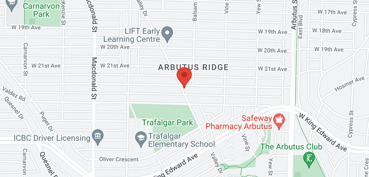 map of 2428 W 22ND AVENUE
